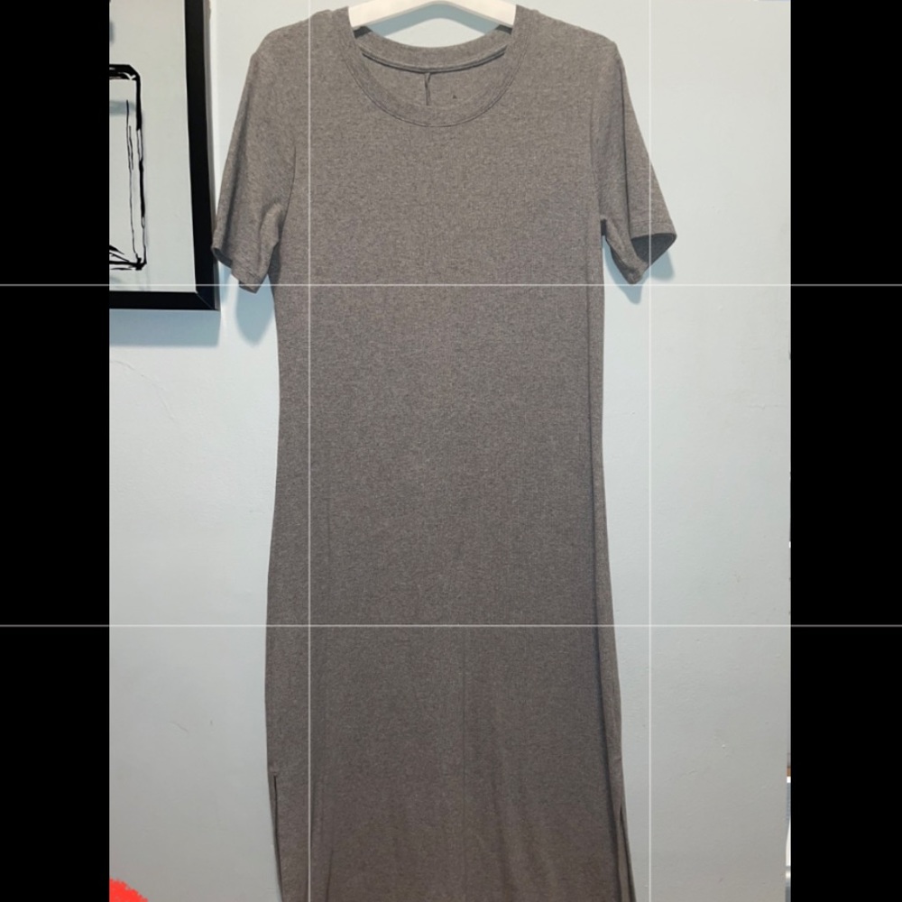 Rib Knit T-Shirt Dress